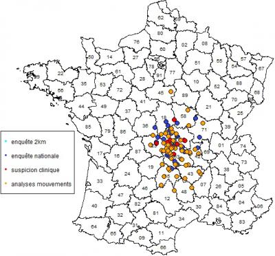 Figure 2 : Répartition des foyers par modalité de surveillance