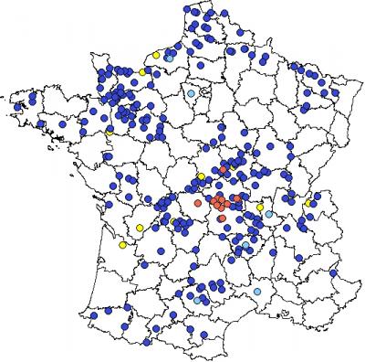 Figure 6: Résultats de la surveillance évènementielle à l’échelle élevage