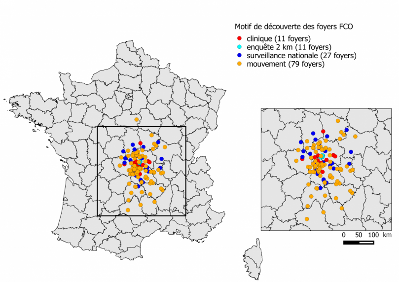 Figure 2 : Répartition des foyers par modalité de surveillance