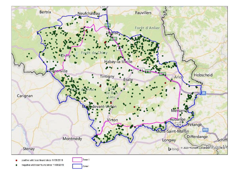 Figure 4: Carte des cas confirmés en phase post-épidémique en Belgique