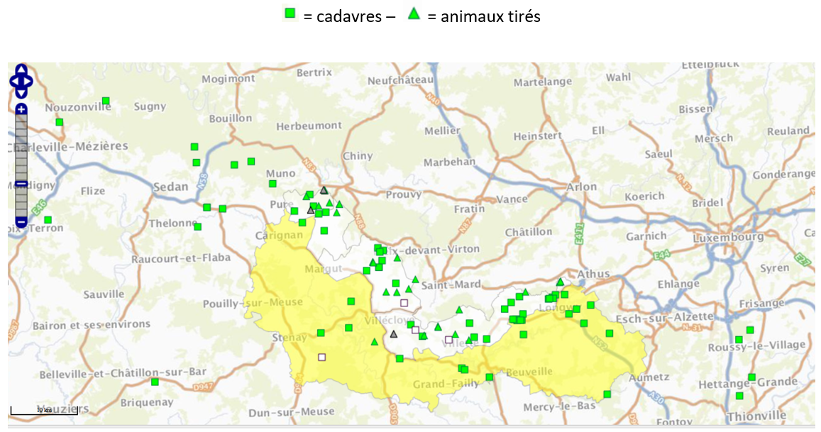 Détail des prélèvements (géolocalisations précises) pour la ZB et la ZO