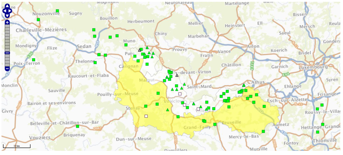 Détail des prélèvements (géolocalisations précises) pour la ZB et la ZO