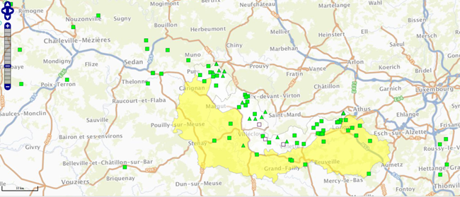 Détail des prélèvements (géolocalisations précises) pour la ZB et la ZO