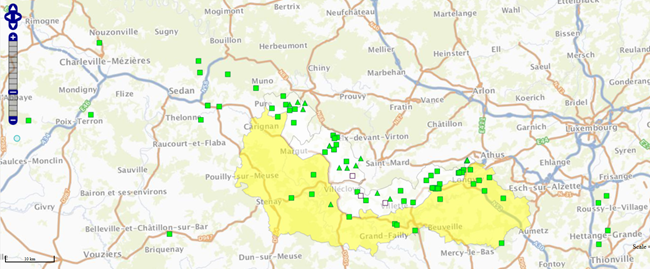 Carte Détail des prélèvements