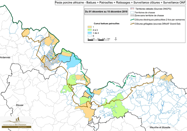 Carte 2 Synthèse de la présence terrain professionnelle par zone