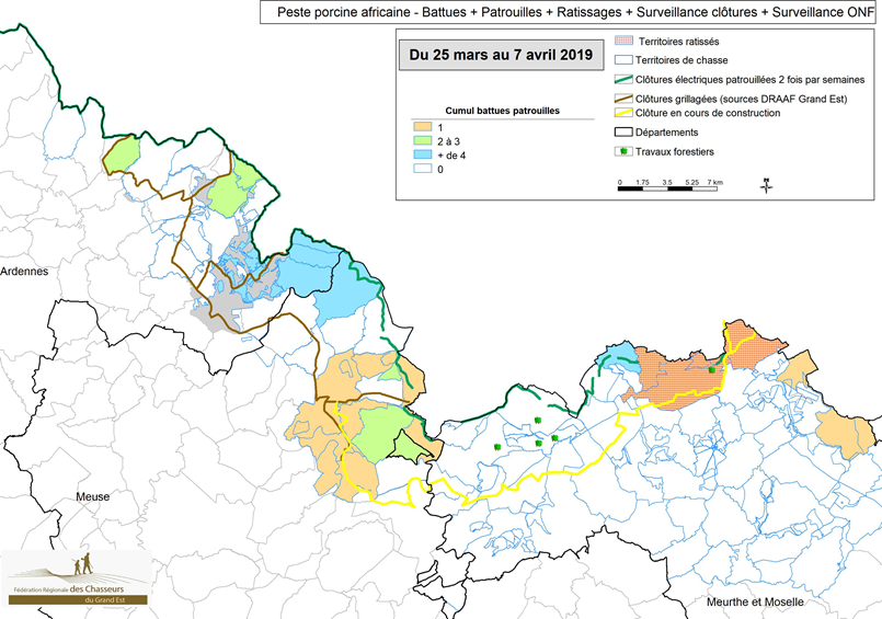 Carte synthèse de la présence terrain