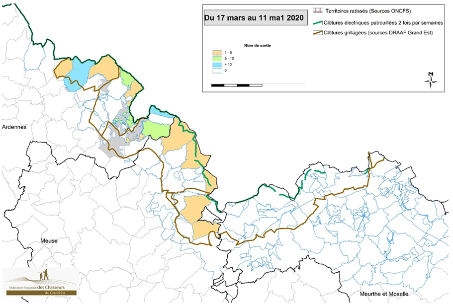 Synthèse de la présence terrain professionnelle par zone 