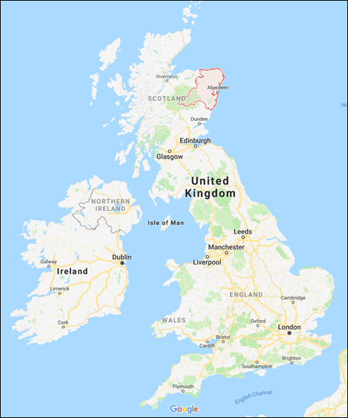 Figure 1: Cas d'ESB classique détecté dans l’Aberdeenshire en Ecosse