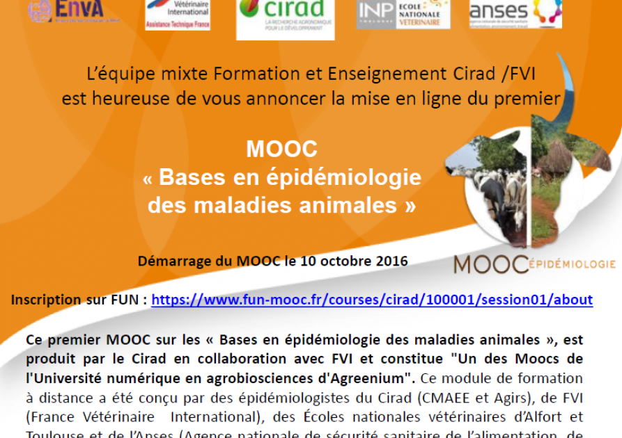 Mooc Base de l'épidémiologie des maladies animales