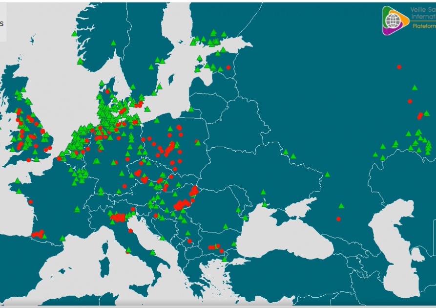 VIDÉO PLATEFORME ESA DIFFUSION DE L'INFLUENZA AVIAIRE EN EUROPE