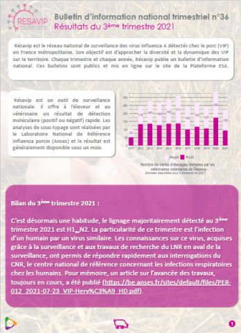 Bulletin d'information national trimestriel Résavip N°36