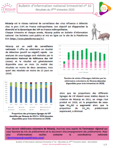 BINT Numéro 32 Résultats du 3ème trimestre 2020