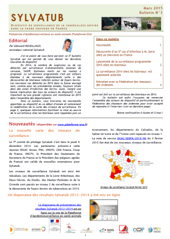 Bulletin numéro 3 Sylvatub Mars 2015