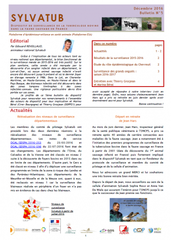 Bulletin numéro 5 Sylvatub Décembre 2016