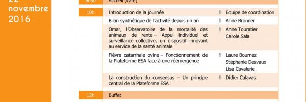 Programme journée annuelle Plateforme ESA 2016