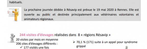 Bulletin d'information natioanl - Résultats de l'année 2019